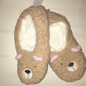sleeping bear slippers